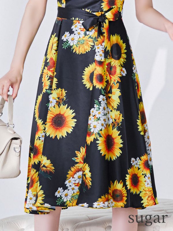 ブラック×イエロー モデル：ゆめ 身長：160cm　着用サイズ：Sサイズ(7号)