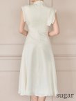 画像9: XS-Lサイズあり 【GINZA COUTURE/銀座クチュール】ネックリボン/ ノースリーブ/ ミモレ丈/ フレア/ Aライン/ ワンピース/ ミディアムドレス/ キャバドレス[OF2] (9)