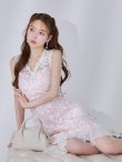 ピンク×ホワイト　モデル：ゆめ　身長：160cm　着用サイズ：Sサイズ