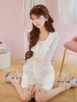 アイボリー　モデル：まりん　身長：164cm　着用サイズ：7号(Sサイズ)
