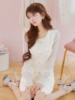 アイボリー　モデル：まりん　身長：164cm　着用サイズ：7号(Sサイズ)