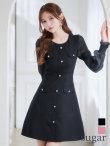 ブラック モデル：ゆめ　身長：160cm　着用サイズ：7号(Sサイズ)