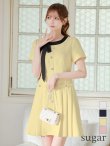イエロー　モデル：あすか　身長：170cm　着用サイズ：7号(Sサイズ)