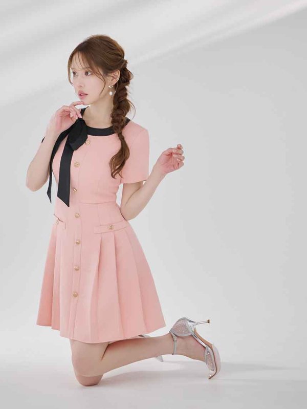 ピンク モデル：ゆめ　身長：160cm　着用サイズ：7号(Sサイズ)