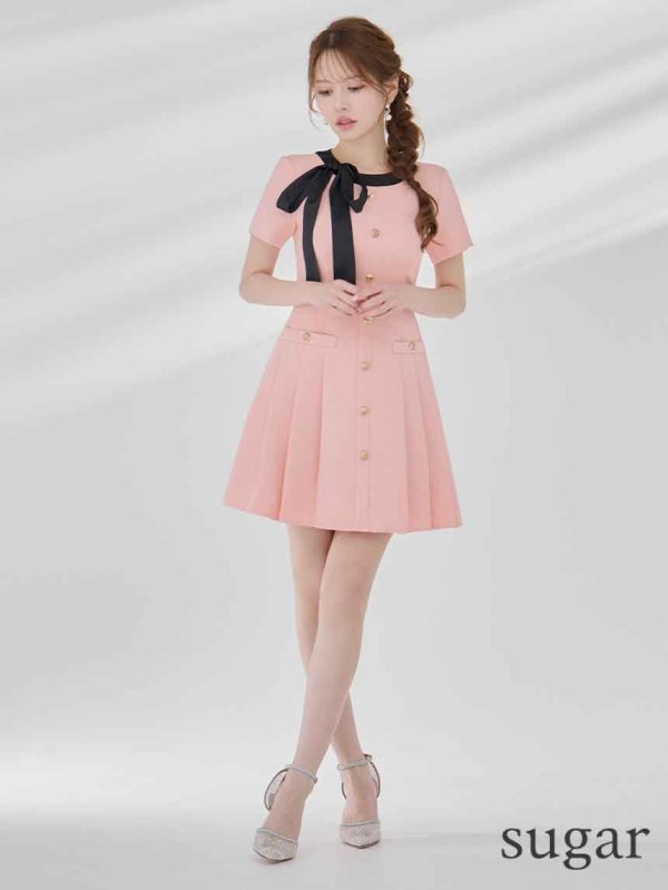 ピンク モデル：ゆめ　身長：160cm　着用サイズ：7号(Sサイズ)