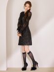 ブラック モデル：ももか　身長：156cm　着用サイズ：Sサイズ