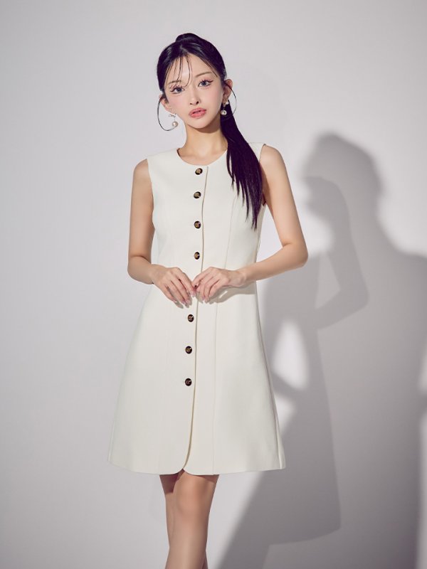 アイボリー モデル：まおちゃる　身長：158cm　着用サイズ：5号(XSサイズ)