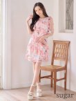 ピンク　モデル：真優川咲　身長：158cm 着用サイズ：7号(Sサイズ)
