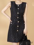ブラック モデル：まりん　身長：164cm　着用サイズ：7号(Sサイズ)