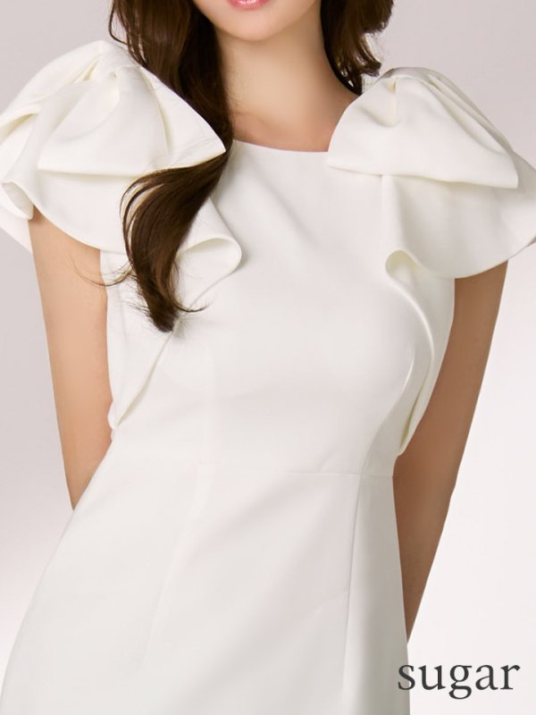 ホワイト　モデル：ゆめ　身長：160cm　着用サイズ：Sサイズ