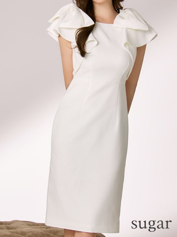 ホワイト　モデル：ゆめ　身長：160cm　着用サイズ：Sサイズ