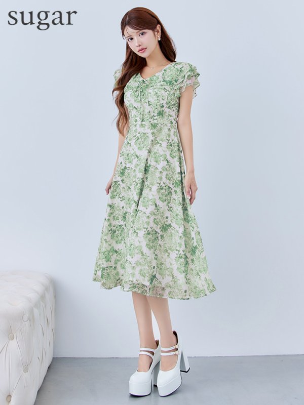 グリーン モデル：まりん　身長：164cm 　着用サイズ：Sサイズ