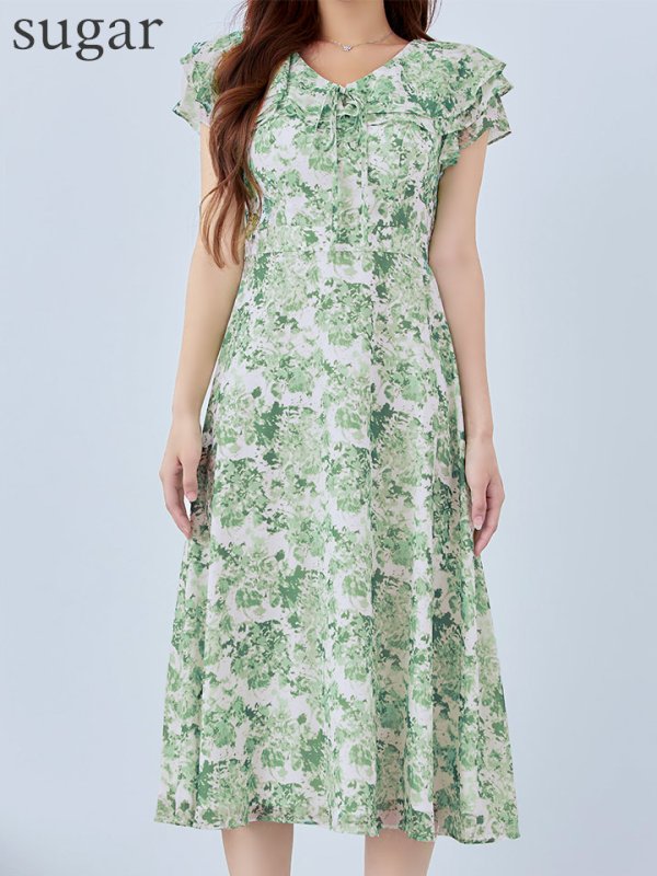 グリーン モデル：まりん　身長：164cm 　着用サイズ：Sサイズ