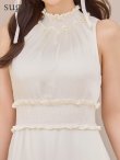 ホワイト　モデル：にじほ　身長：160cm　着用サイズ：7号(Sサイズ)
