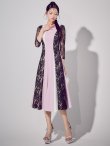 パープルxブラック モデル：まおちゃる　身長：158cm 着用サイズ：7号(Sサイズ)