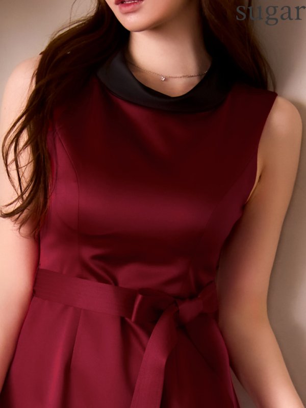 ワインレッド モデル：ゆめ　身長160cm　着用サイズ：Sサイズ