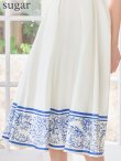 ホワイトブルー　モデル：りな　身長：160cm　着用サイズ：7号(Sサイズ)着用