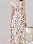 ピンクxグリーン　モデル：羽澄まり　身長：158cm　着用サイズ：7号(Sサイズ)