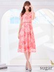 画像7: XS-Lサイズあり 【GINZA COUTURE/銀座クチュール】フラワー刺繍/ レース/ 半袖 / 袖あり/ Aライン/ ミディアム丈/ 膝丈/ ワンピース/ ミディアムドレス/ キャバドレス[OF2] (7)