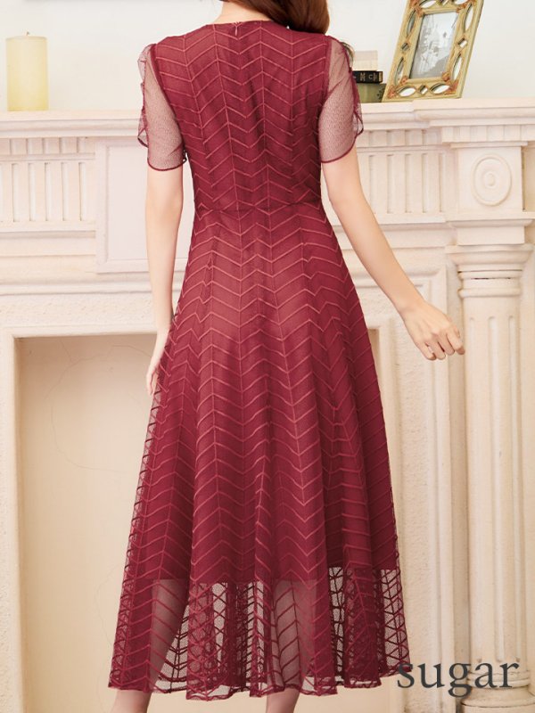 画像19: XS-Lサイズあり 【GINZA COUTURE/銀座クチュール】シースルー/ ワンカラー/ 半袖/ マキシ丈/ワンピース/ミニドレス/ キャバドレス[OF2] (19)