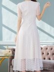 画像29: XS-Lサイズあり 【GINZA COUTURE/銀座クチュール】シースルー/ ワンカラー/ 半袖/ マキシ丈/ワンピース/ミニドレス/ キャバドレス[OF2] (29)