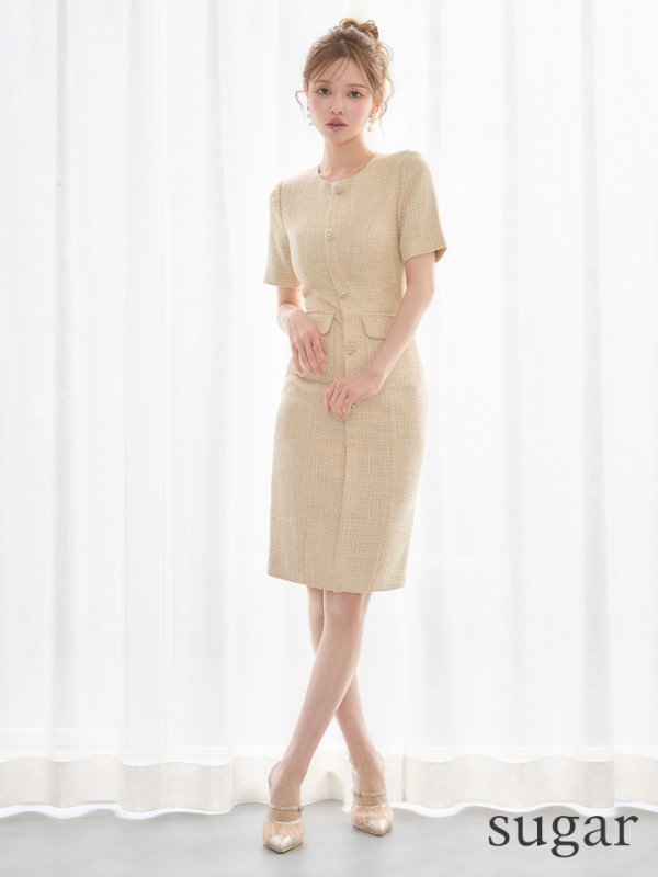 ベージュ モデル：ゆめ　身長：160cm　着用サイズ：Sサイズ