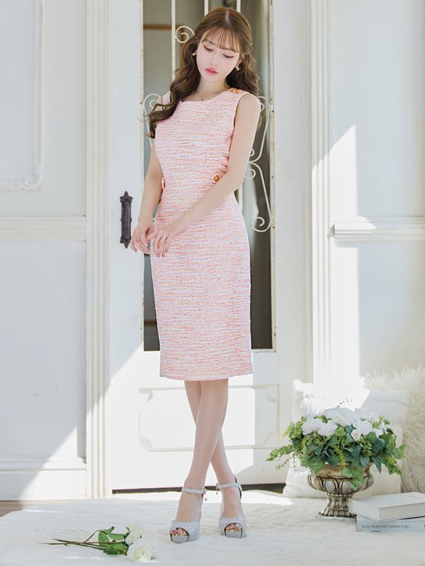 ピンク モデル：ゆめ　身長：160cm　着用サイズ：7号(Sサイズ)