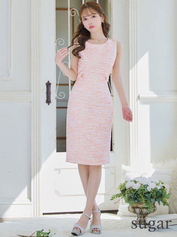 ピンク モデル：ゆめ　身長：160cm　着用サイズ：7号(Sサイズ)