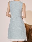 ブルー モデル：ゆめ　身長：160cm 着用サイズ：7号(Sサイズ)