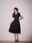 ネイビー モデル:ゆめ 身長:160cm 着用サイズ:7号(Sサイズ)
