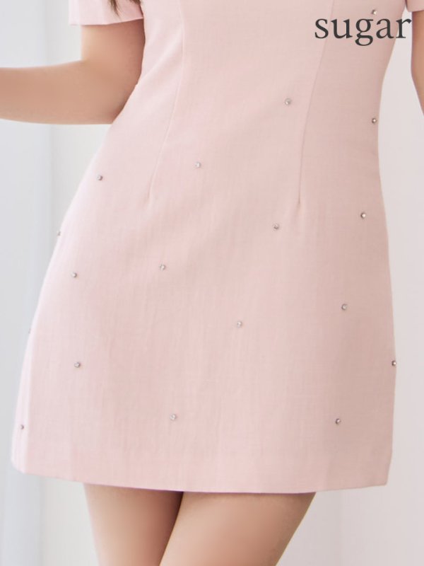 ピンク　モデル：ゆめ　身長：160cm　着用サイズ：7号(Sサイズ)