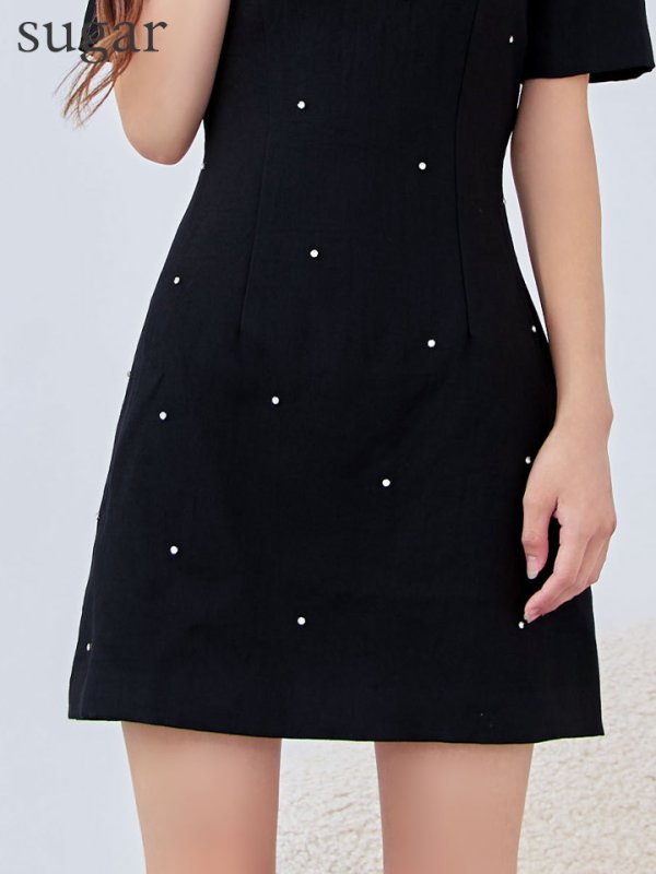 ブラック　モデル：まりん　身長：164cm　着用サイズ：7号(Sサイズ)