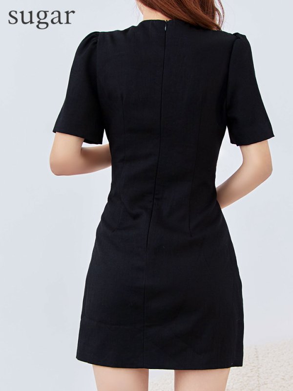 ブラック　モデル：まりん　身長：164cm　着用サイズ：7号(Sサイズ)