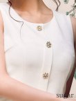 ホワイト　モデル：かるあ　身長：156cm　着用サイズ：7号(Sサイズ)