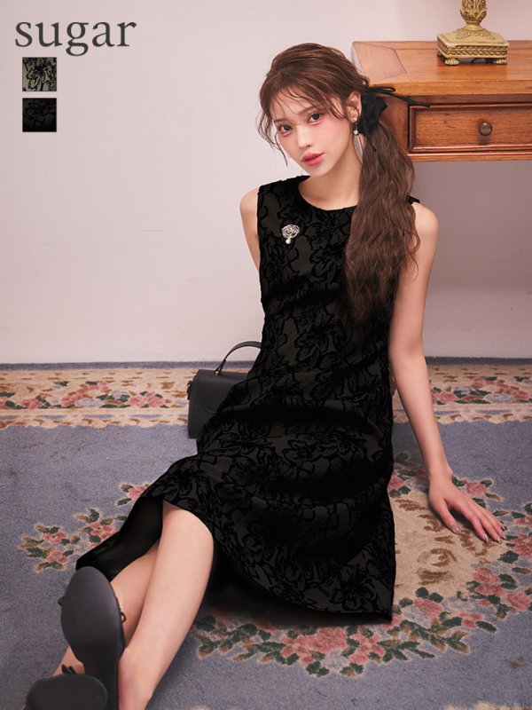 ブラック　モデル：るりぴ　身長：165cm　着用サイズ：7号(Sサイズ)