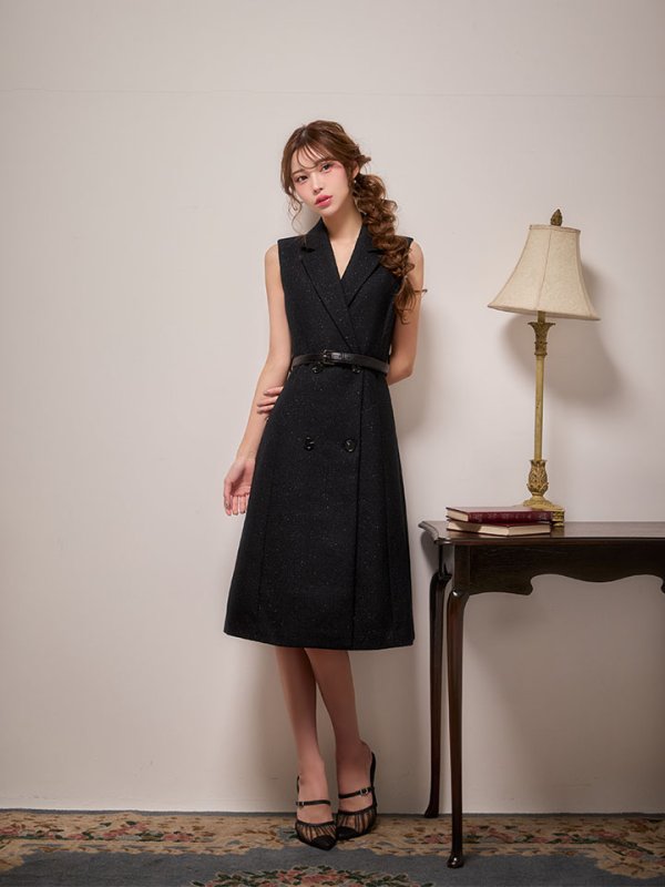 ブラック　モデル：るりぴ　身長：165cm　着用サイズ：7号(Sサイズ)