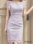 画像17: 【GINZA COUTURE/銀座クチュール】総レース/ ノースリーブ/ ミディアム丈/ タイト/ ワンピースドレス/ キャバドレス[OF2] (17)