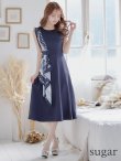 画像10: 【GINZA COUTURE/銀座クチュール】スカーフプリント/ 膝丈/ Aライン/ ワンピース/ ミニドレス/ キャバドレス[OF2] (10)