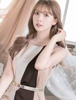 画像20: 【GINZA COUTURE/銀座クチュール】タック/ ノースリーブ/ ワンピース/ タイト/ ミディアムドレス/ ミニドレス/ キャバドレス[OF2] (20)