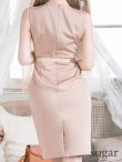画像9: 【GINZA COUTURE/銀座クチュール】タック/ ノースリーブ/ ワンピース/ タイト/ ミディアムドレス/ ミニドレス/ キャバドレス[OF2] (9)