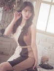 画像12: 【GINZA COUTURE/銀座クチュール】タック/ ノースリーブ/ ワンピース/ タイト/ ミディアムドレス/ ミニドレス/ キャバドレス[OF2] (12)