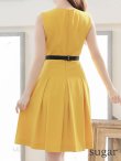 画像28: 【XSサイズあり】 【GINZA COUTURE/銀座クチュール】ワンピース/ ワンカラー/ ノースリーブ/ ベルト/ ビジュー/ プリーツ/ フレア/ ひざ丈/ ミディアムドレス/ キャバドレス[OF2] (28)