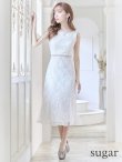 画像7: 【GINZA COUTURE/銀座クチュール】マーメイド /フラワーレース/ 膝丈/ ミディアム/ マキシ丈/ワンピース/ キャバドレス[OF2] (7)
