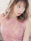 画像3: 【GINZA COUTURE/銀座クチュール】マーメイド /フラワーレース/ 膝丈/ ミディアム/ マキシ丈/ワンピース/ キャバドレス[OF2] (3)