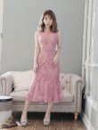 画像6: 【GINZA COUTURE/銀座クチュール】マーメイド /フラワーレース/ 膝丈/ ミディアム/ マキシ丈/ワンピース/ キャバドレス[OF2] (6)