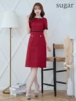 画像25: XS-Lサイズあり 【GINZA COUTURE/銀座クチュール】 半袖/ ラインデザイン/ タイト/ ワンピース/ ひざ丈/ ミディアムドレス/ キャバドレス[OF2] (25)