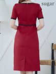 画像27: XS-Lサイズあり 【GINZA COUTURE/銀座クチュール】 半袖/ ラインデザイン/ タイト/ ワンピース/ ひざ丈/ ミディアムドレス/ キャバドレス[OF2] (27)