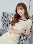 画像15: XS-Lサイズあり 【GINZA COUTURE/銀座クチュール】 半袖/ ラインデザイン/ タイト/ ワンピース/ ひざ丈/ ミディアムドレス/ キャバドレス[OF2] (15)