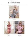 画像20: XS-Lサイズあり 【GINZA COUTURE/銀座クチュール】ツイード/ 半袖/ 袖あり/ フロントジップ/ タイト/ ワンピース/ ミニドレス/ キャバドレス[OF2] (20)