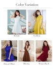 画像38: XS-Lサイズあり 【GINZA COUTURE/銀座クチュール】ノースリーブ/ ハイネック/ ワンカラー/ 膝丈/ ミディアム/ フレア/ ワンピース/ キャバドレス[OF2] (38)